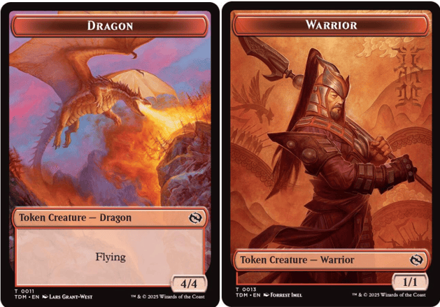 Dragon (0011) // Warrior Double-Sided Token